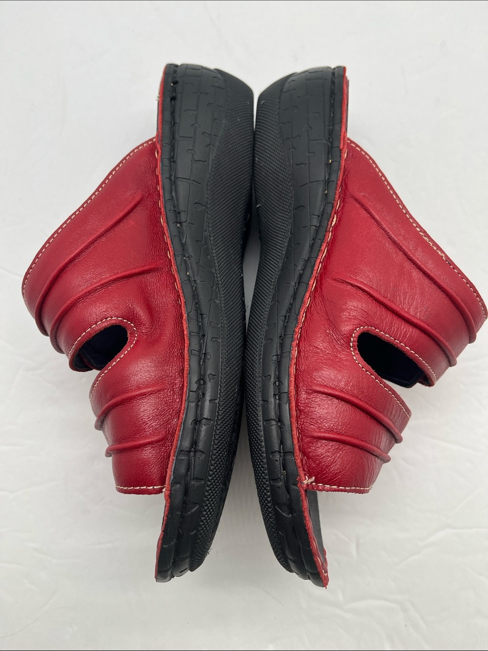 Propet June Slide Sandals Straps Velcro Women 7.5 Red Support Comfort Casual - Picture 4 of 11